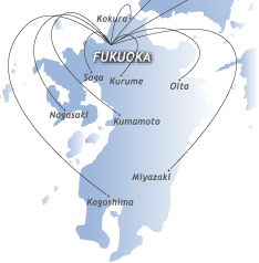 福岡をはじめ西日本エリアまで広がるサービス網